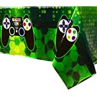 Los mejores  - WERNNSAI Mantel Tema de Videojuegos - 1 PCS 110 x 180 CM Mantel Desechable de Plástico Impreso- Artículos de Fiesta para…